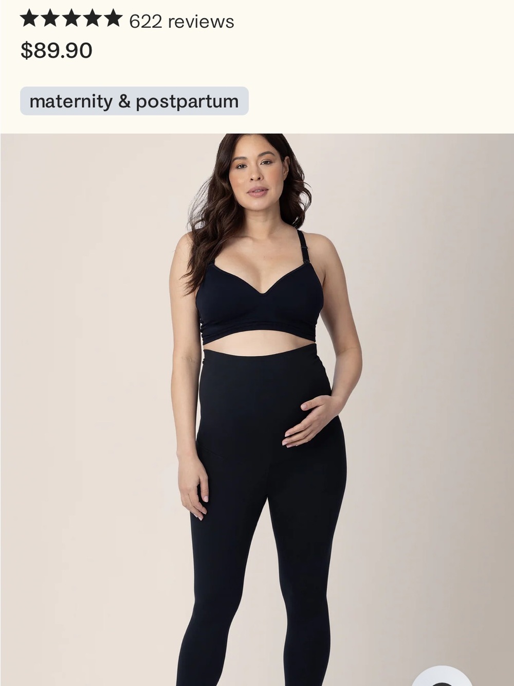 Kindred Bravely Black Maternity Leggings